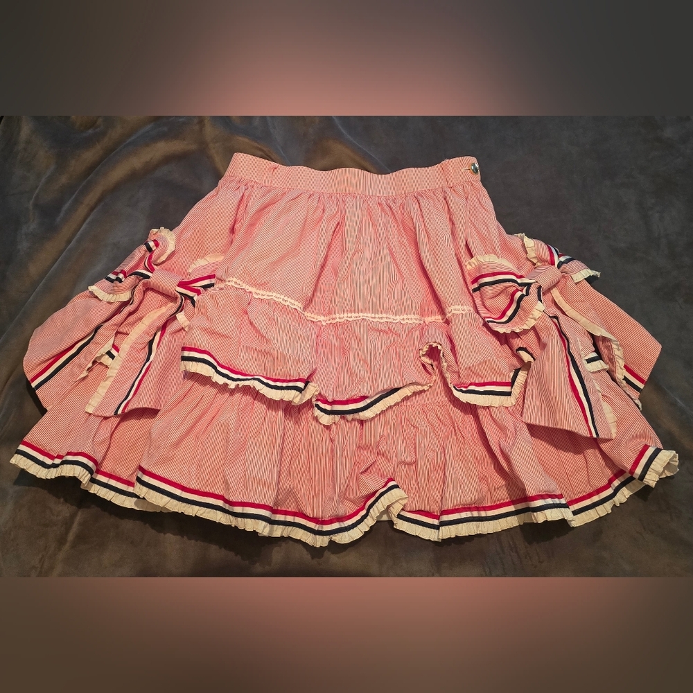 Baby The Stars Burn Bright Striped Skirt Bows Kawaii Lolita Couture Harajuku